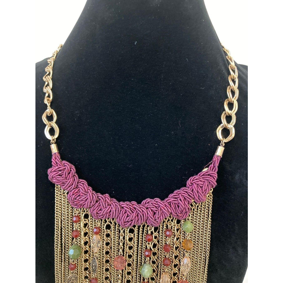 Long multi chain Chico’s statement necklace - Picture 4 of 5
